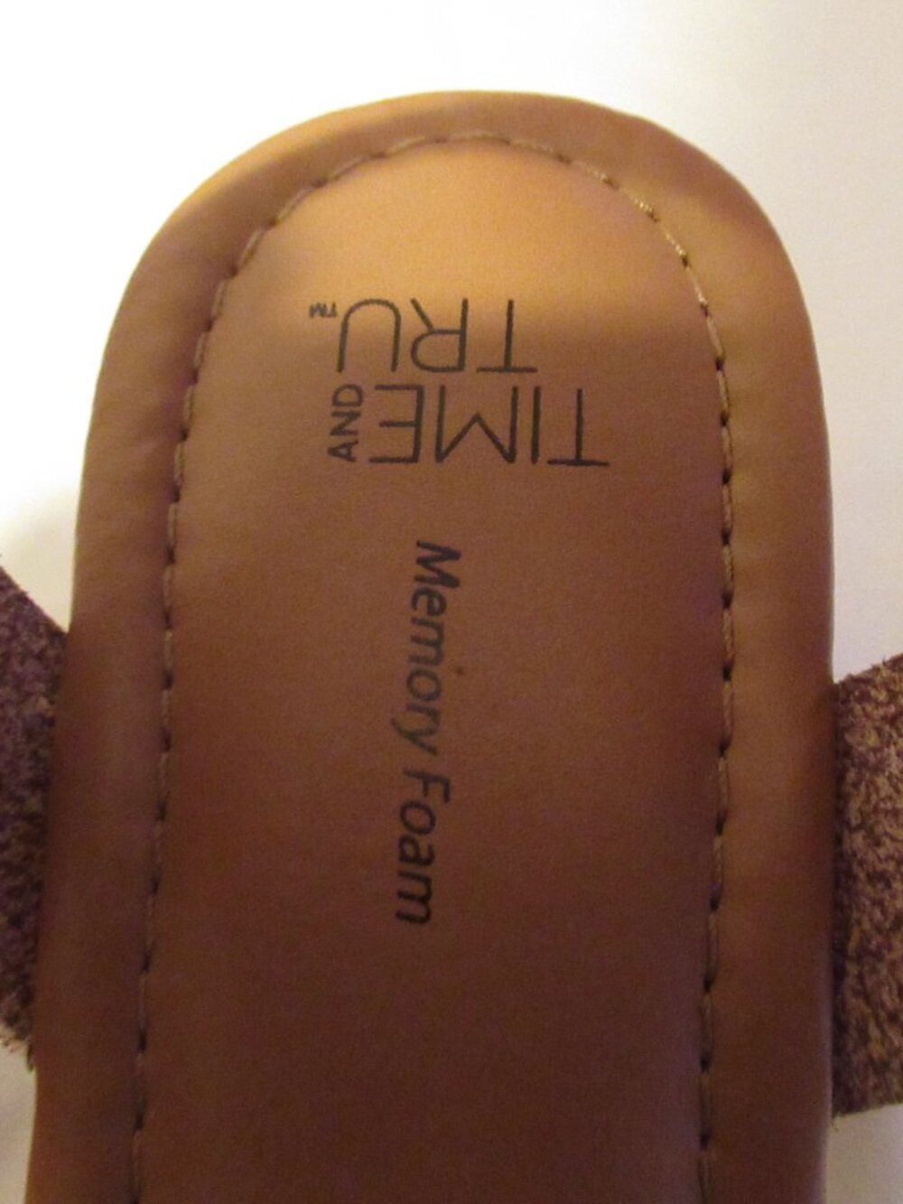 Time and Tru Burnt Orange Sandals - Women's Size 6 - Picture 3 of 4